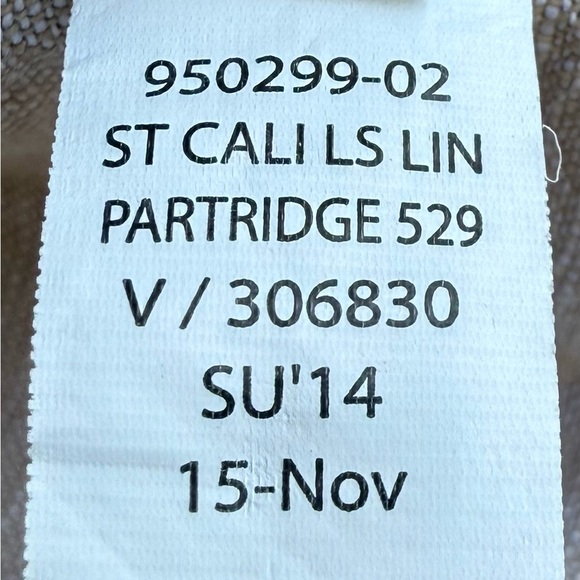 Banana Republic Utility Shirt L | Slim Fit Linen Blend | Partridge Brown - Picture 5 of 11